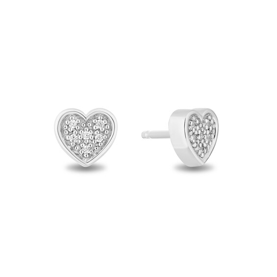 Enchanted Disney Majestic Princess 1/20 CT. T.w. Diamond Pendant and Earrings Set in Sterling Silver