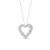 Thumbnail Image 0 of 1/2 CT. T.W. Certified Lab-Created Diamond Triple Heart Pendant in Sterling Silver (I/SI2)