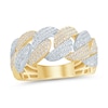 Thumbnail Image 1 of 3/4 CT. T.W. Diamond Curb Link Ring in 10K Two Tone Gold