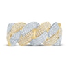 Thumbnail Image 3 of 3/4 CT. T.W. Diamond Curb Link Ring in 10K Two Tone Gold