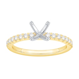 1/3 CT. T.W. Diamond Solitaire Semi Mount in 14K Gold