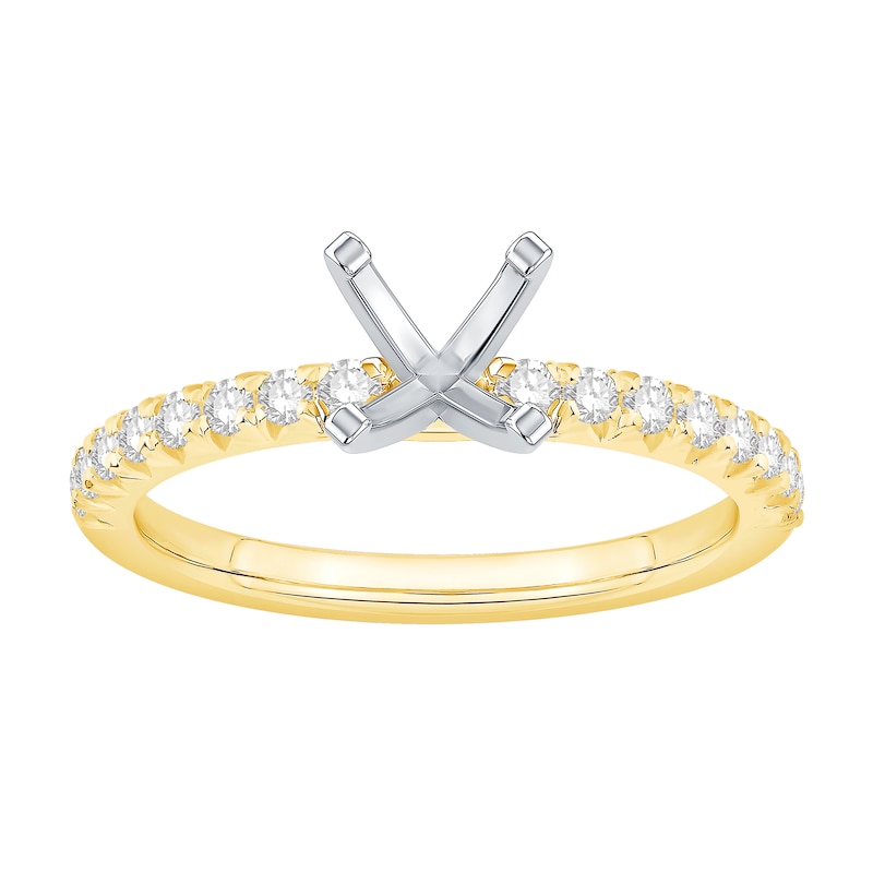 Main Image 1 of 1/3 CT. T.W. Diamond Solitaire Semi Mount in 14K Gold