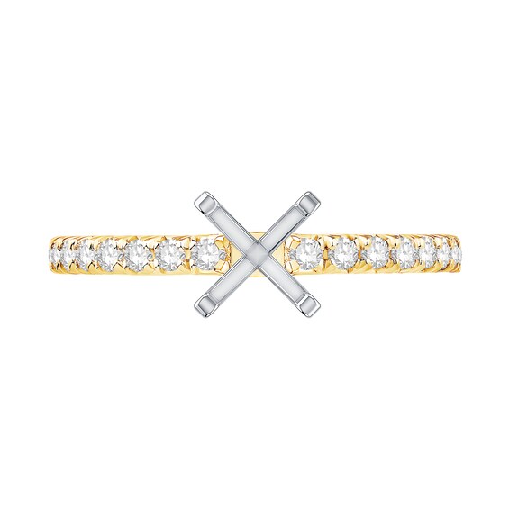 1/3 CT. T.w. Diamond Solitaire Semi Mount in 14K Gold