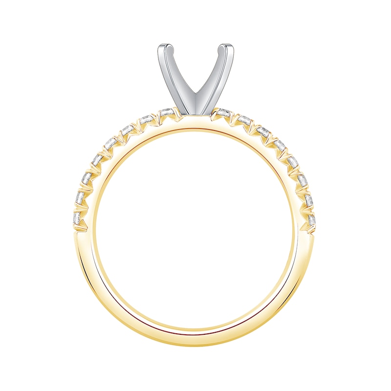 1/3 CT. T.W. Diamond Solitaire Semi Mount in 14K Gold