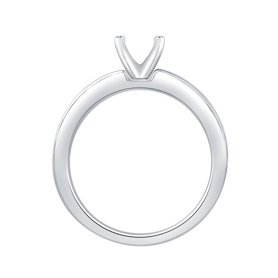 3/8 CT. T.w. Channel-Set Diamond Solitaire Semi Mount in 14K White Gold