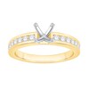 Thumbnail Image 0 of 3/8 CT. T.W. Channel-Set Diamond Solitaire Semi Mount in 14K Gold