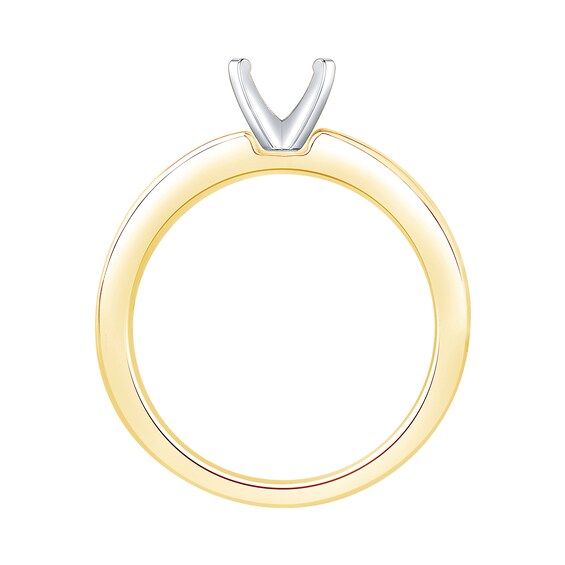 3/8 CT. T.w. Channel-Set Diamond Solitaire Semi Mount in 14K Gold