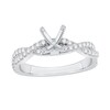 Thumbnail Image 0 of 1/3 CT. T.W. Diamond Twist Shank Solitaire Semi Mount in 14K White Gold