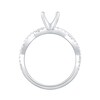 Thumbnail Image 3 of 1/3 CT. T.W. Diamond Twist Shank Solitaire Semi Mount in 14K White Gold