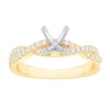 Thumbnail Image 0 of 1/3 CT. T.W. Diamond Twist Shank Solitaire Semi Mount in 14K Gold