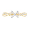 Thumbnail Image 1 of 1/3 CT. T.W. Diamond Twist Shank Solitaire Semi Mount in 14K Gold