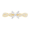 Thumbnail Image 2 of 1/3 CT. T.W. Diamond Twist Shank Solitaire Semi Mount in 14K Gold