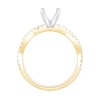 Thumbnail Image 3 of 1/3 CT. T.W. Diamond Twist Shank Solitaire Semi Mount in 14K Gold