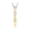 Thumbnail Image 4 of 1/3 CT. T.W. Diamond Twist Shank Solitaire Semi Mount in 14K Gold