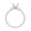 Thumbnail Image 2 of 1/4 CT. T.W. Diamond Three-Stone Solitaire Semi Mount in 14K White Gold