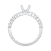 Thumbnail Image 2 of 1/3 CT. T.W. Diamond Vintage-Inspired Solitaire Semi Mount in 14K White Gold