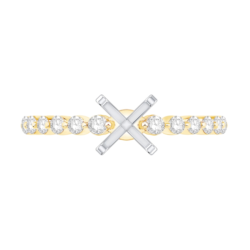 Main Image 2 of 1/3 CT. T.W. Diamond Vintage-Inspired Solitaire Semi Mount in 14K Gold