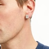 Thumbnail Image 2 of 1/2 CT. T.W. Diamond Cross Square Stud Earrings in 14K Gold
