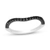 Thumbnail Image 1 of Enchanted Disney Villains 1/5 CT. T.W. Black Diamond Contour Anniversary Band in 14K White Gold