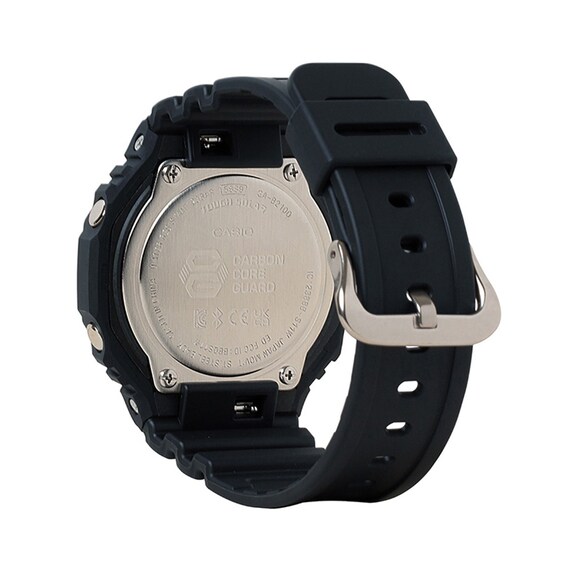 Men's Casio G-Shock Solar Powered Black Resin Strap Watch with Multi-Color Accents (Model: Gab2100Fc-1A)