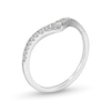 Thumbnail Image 3 of 1/4 CT. T.W. Diamond Graduated Chevron Anniversary Band in 14K White Gold