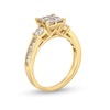 Thumbnail Image 3 of 1-3/8 CT. T.W. Quad Princess-Cut Diamond Channel Shank Engagement Ring in 14K Gold