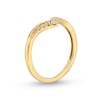 Thumbnail Image 3 of 1/8 CT. T.W. Diamond Graduated Chevron Anniversary Band in 10K Gold