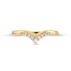 Thumbnail Image 4 of 1/8 CT. T.W. Diamond Graduated Chevron Anniversary Band in 10K Gold
