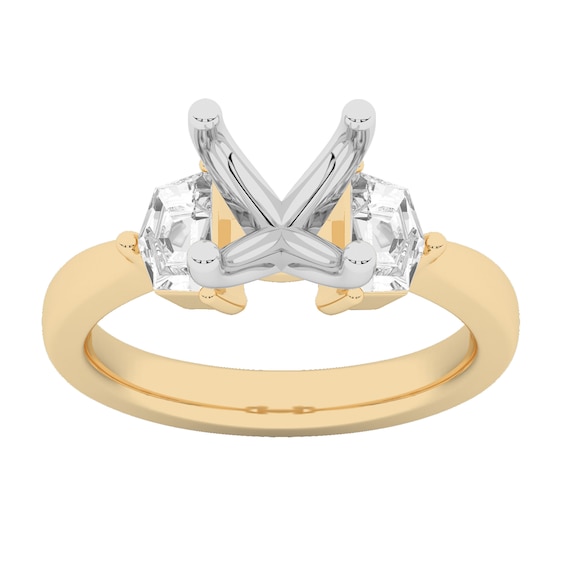 5/8 CT. T.w. Shield Certified Lab-Grown Diamond Semi Mount in 14K Gold (F/Vs2)