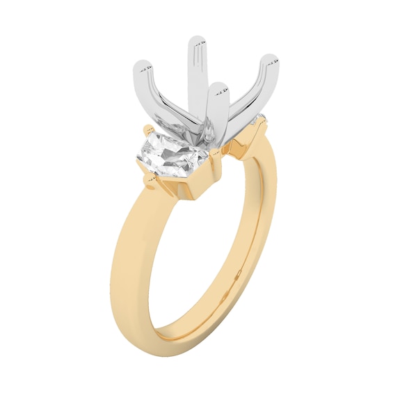 5/8 CT. T.w. Shield Certified Lab-Grown Diamond Semi Mount in 14K Gold (F/Vs2)