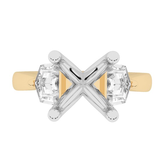 5/8 CT. T.w. Shield Certified Lab-Grown Diamond Semi Mount in 14K Gold (F/Vs2)