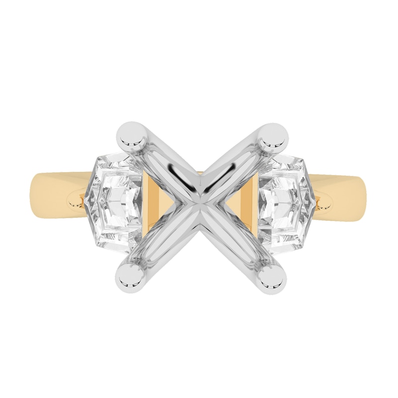 5/8 CT. T.W. Shield Certified Lab-Created Diamond Semi Mount in 14K Gold (F/VS2)