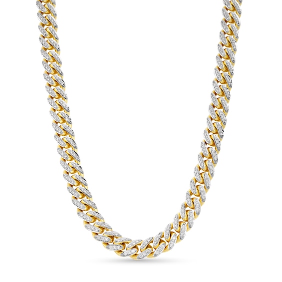 Zales x Alessi Domenico 6-3/8 CT. T.w. Diamond Miami Cuban Chain Necklace in 18K Gold - 22"