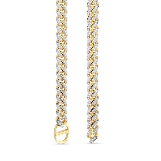 Zales x Alessi Domenico 6-3/8 CT. T.w. Diamond Miami Cuban Chain Necklace in 18K Gold - 22"