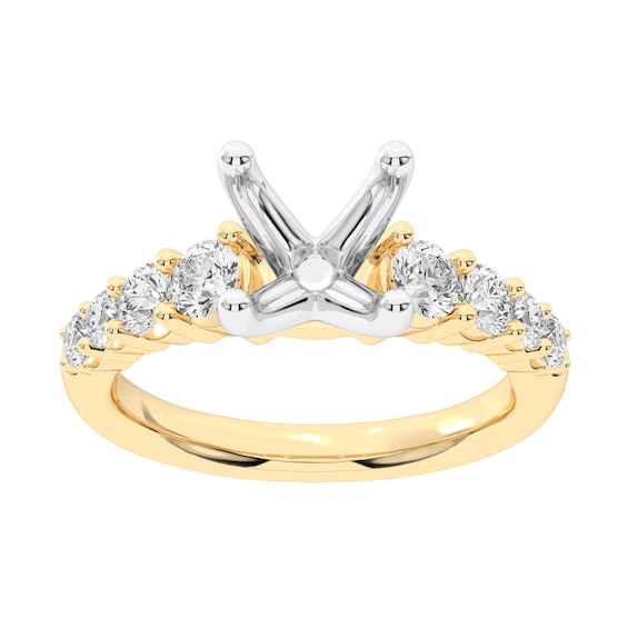 3/4 CT. T.w. Certified Lab-Grown Diamond Semi Mount in 14K Gold (F/Vs2)