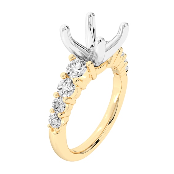3/4 CT. T.w. Certified Lab-Grown Diamond Semi Mount in 14K Gold (F/Vs2)