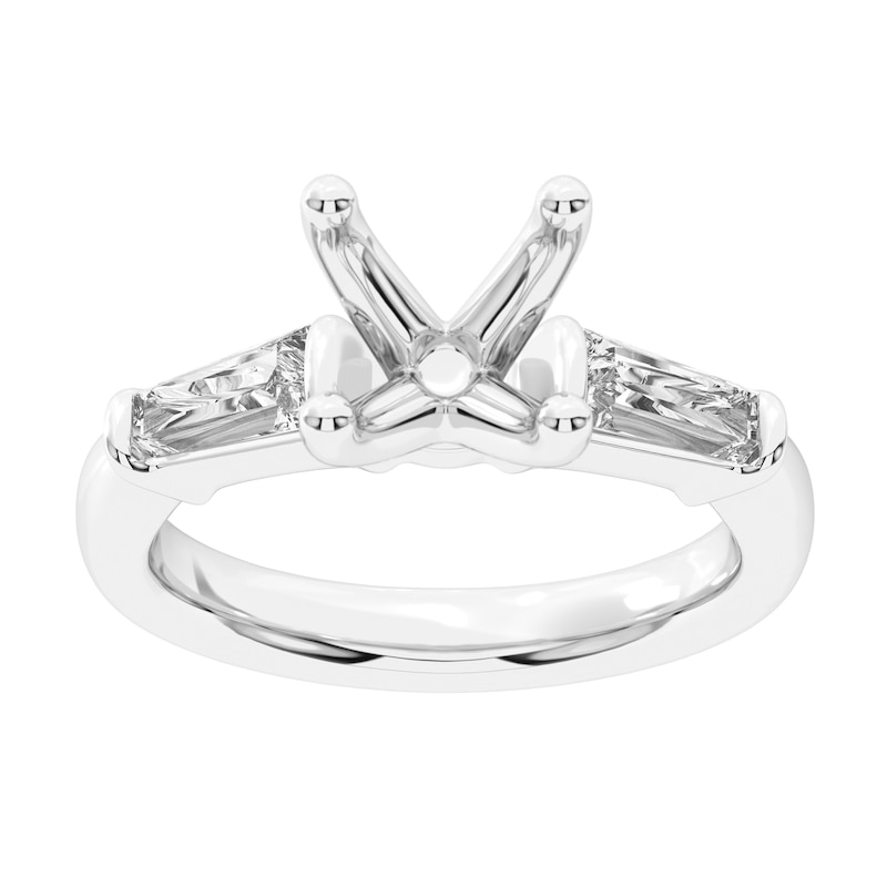 5/8 CT. T.W. Tapered Baguette Certified Lab-Created Diamond Semi Mount in 14K White Gold (F/VS2)