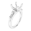 Thumbnail Image 1 of 5/8 CT. T.W. Tapered Baguette Certified Lab-Created Diamond Semi Mount in 14K White Gold (F/VS2)