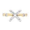 Thumbnail Image 3 of 1/4 CT. T.W. Diamond Station Semi-Mount Setting in 14K Gold