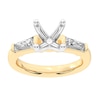 Thumbnail Image 0 of 5/8 CT. T.W. Tapered Baguette Certified Lab-Created Diamond Semi Mount in 14K Gold (F/VS2)