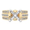 Thumbnail Image 2 of 1-1/2 CT. T.W. Certified Lab-Created Diamond Multi-Row Semi Mount in 14K Gold (F/VS2)