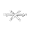 Thumbnail Image 3 of 1/4 CT. T.W. Diamond Station Semi-Mount Setting in 14K White Gold