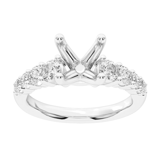 3/4 CT. T.w. Certified Lab-Grown Diamond Semi Mount in 14K White Gold (F/Vs2)