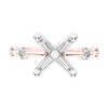 Thumbnail Image 2 of 1/4 CT. T.W. Diamond Station Semi-Mount Setting in 14K Rose Gold