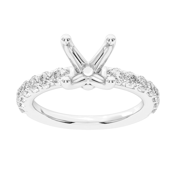 5/8 CT. T.w. Certified Lab-Grown Diamond Semi-Mount Setting in 14K White Gold (F/Vs2)