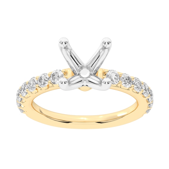 5/8 CT. T.w. Certified Lab-Grown Diamond Semi-Mount Setting in 14K Gold (F/Vs2)