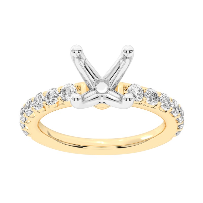 5/8 CT. T.W. Certified Lab-Created Diamond Semi-Mount Setting in 14K Gold (F/VS2)