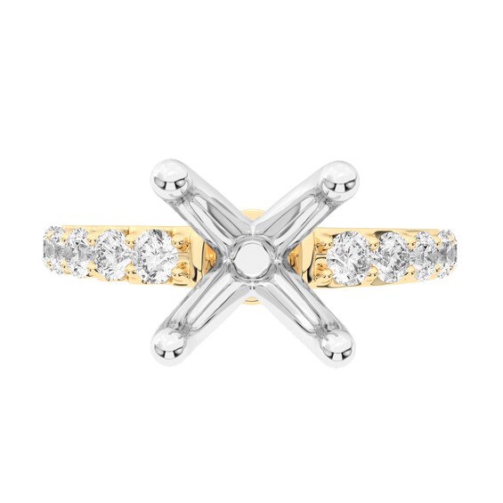 5/8 CT. T.w. Certified Lab-Grown Diamond Semi-Mount Setting in 14K Gold (F/Vs2)