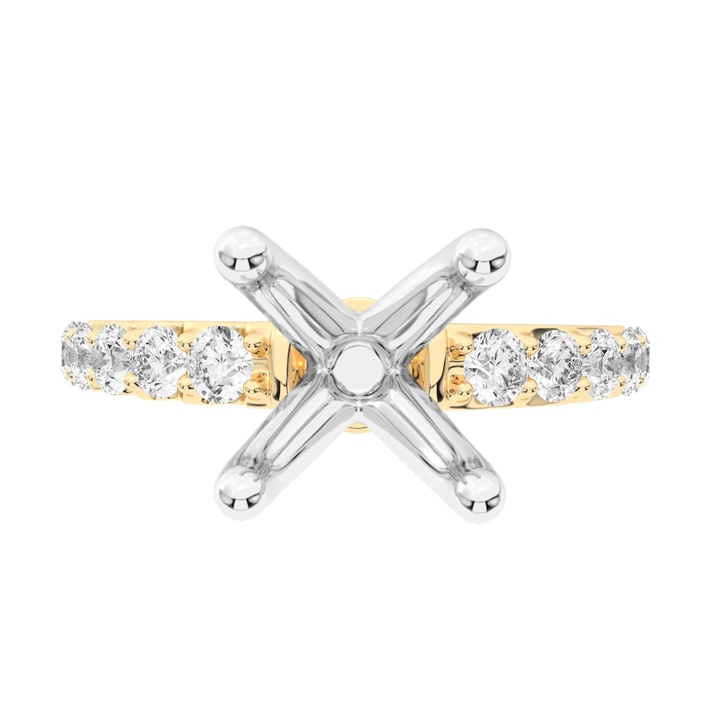 5/8 CT. T.W. Certified Lab-Created Diamond Semi-Mount Setting in 14K Gold (F/VS2)