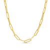 Thumbnail Image 1 of 3.8mm Paper Clip Chain Necklace in Hollow 14K Gold - 20"